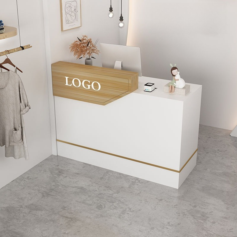 Reception Desk Counter - Modern Simple Small Checkout Reception Counter