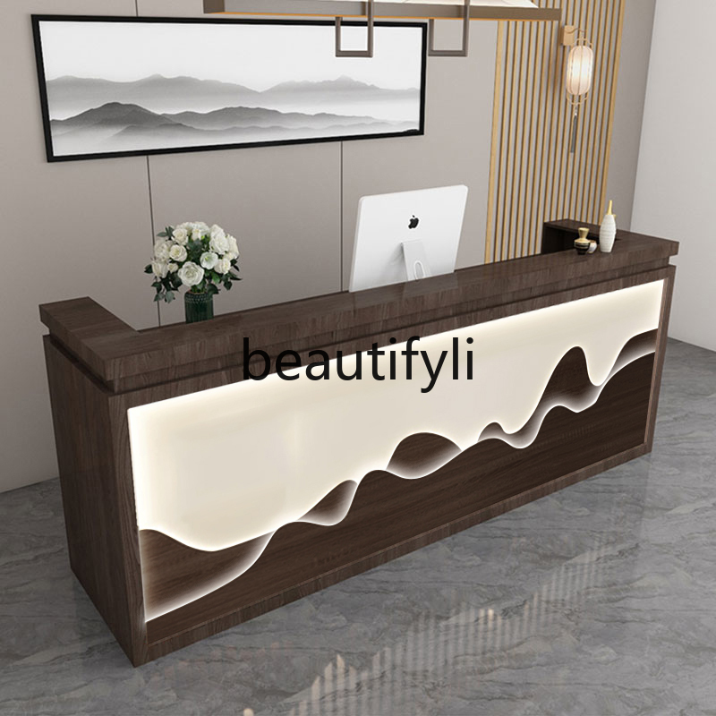 Reception Desk Counter - Chinese Tea House Front Desk, Chinese