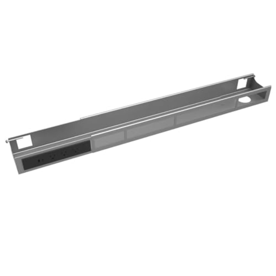 Cable Tray Under Desk - Universal Cable Power Channel with Mounting