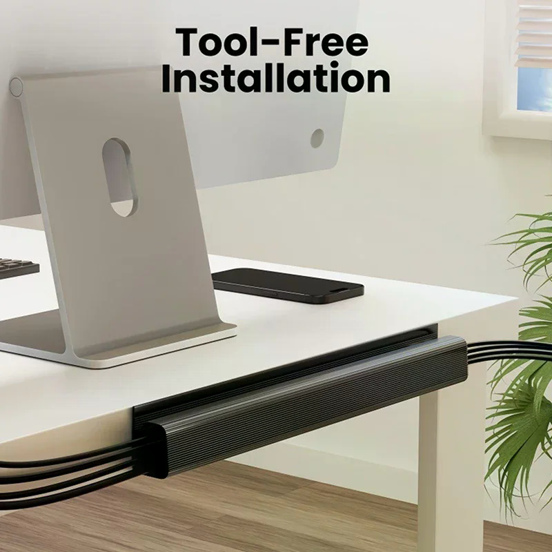 Channel Desk Cable Organizer C - Cable Tray Under Desk avaliação e preço