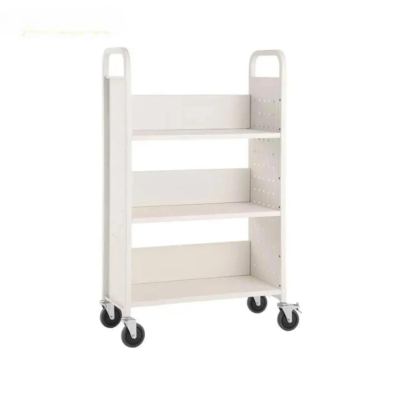 330lbs Library Book Cart L-Sha - Book Cart Rolling avaliação e preço