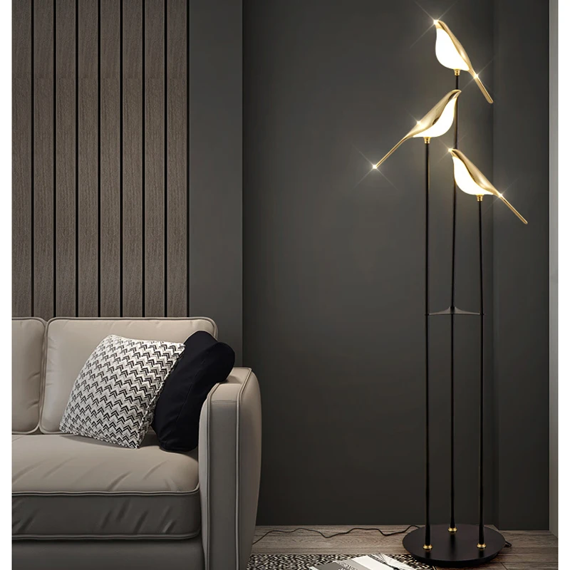 Magpie Bird Table Light Standi - Floor Lamp Arched avaliação e preço