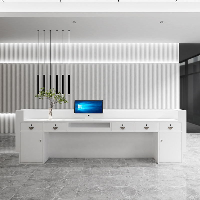 Simple Beauty Salon Checkout C - Reception Desk Counter avaliação e preço