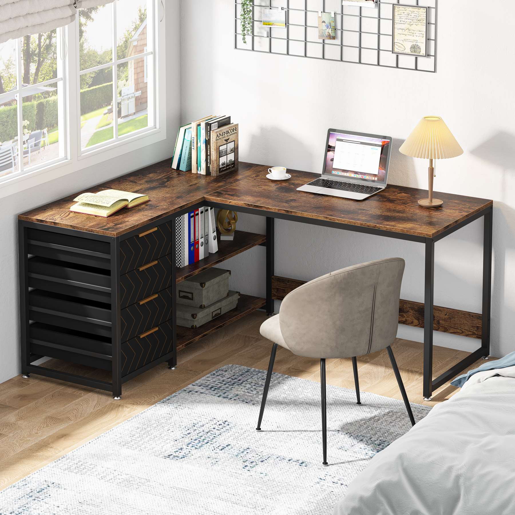 Tribesigns L Shaped Computer D - Office Furniture For Small Spaces avaliação e preço