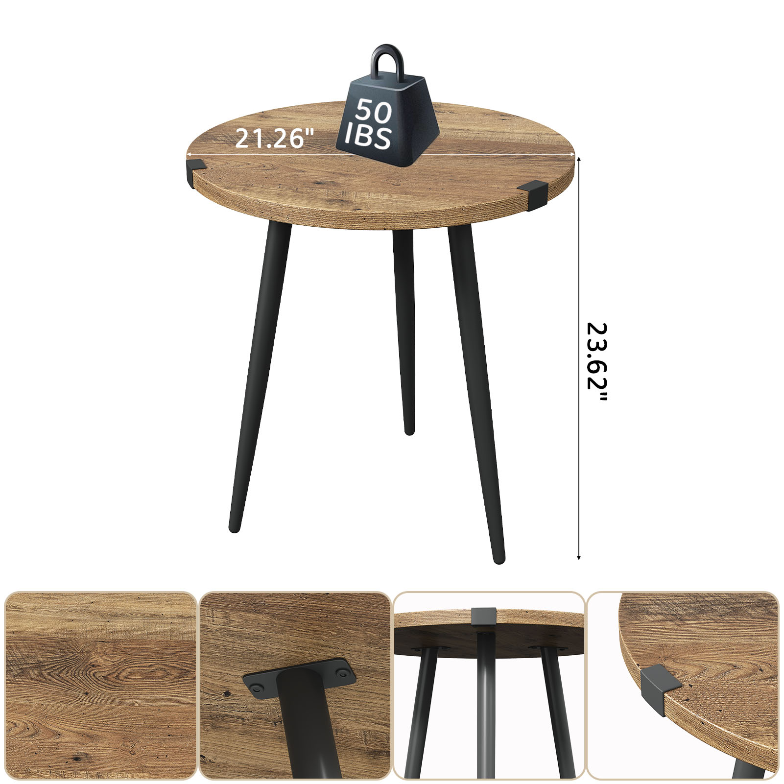 Mid Century Modern Round Coffe - Office Furniture For Small Spaces avaliação e preço