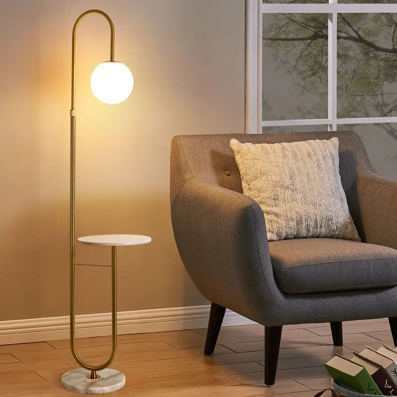 Modern LED Floor Lamp Gold Bla - Floor Lamp Arched avaliação e preço