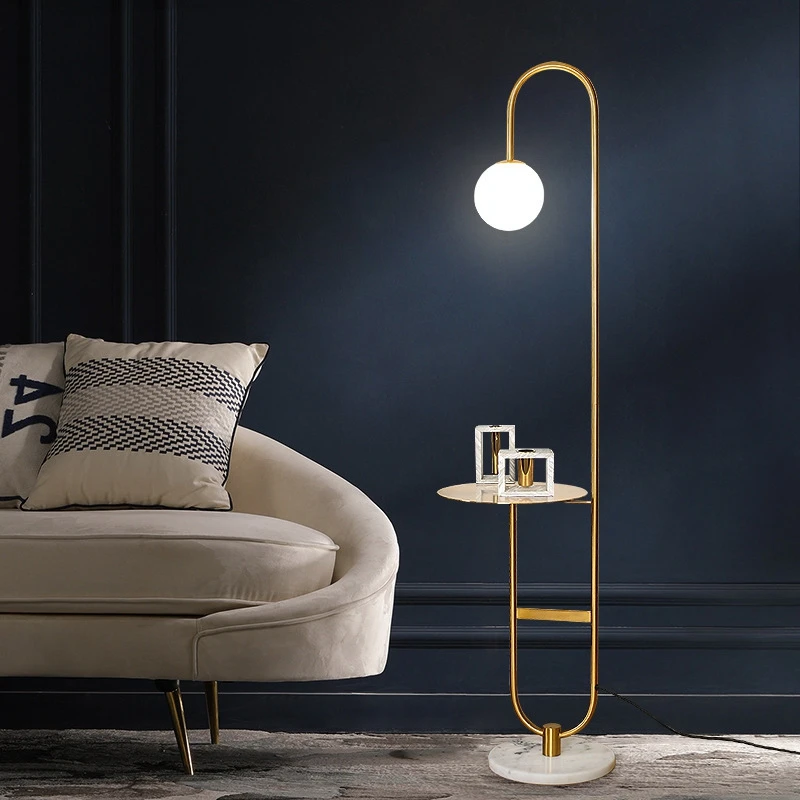 Modern LED Floor Lamp Gold Bla - Floor Lamp Arched avaliação e preço