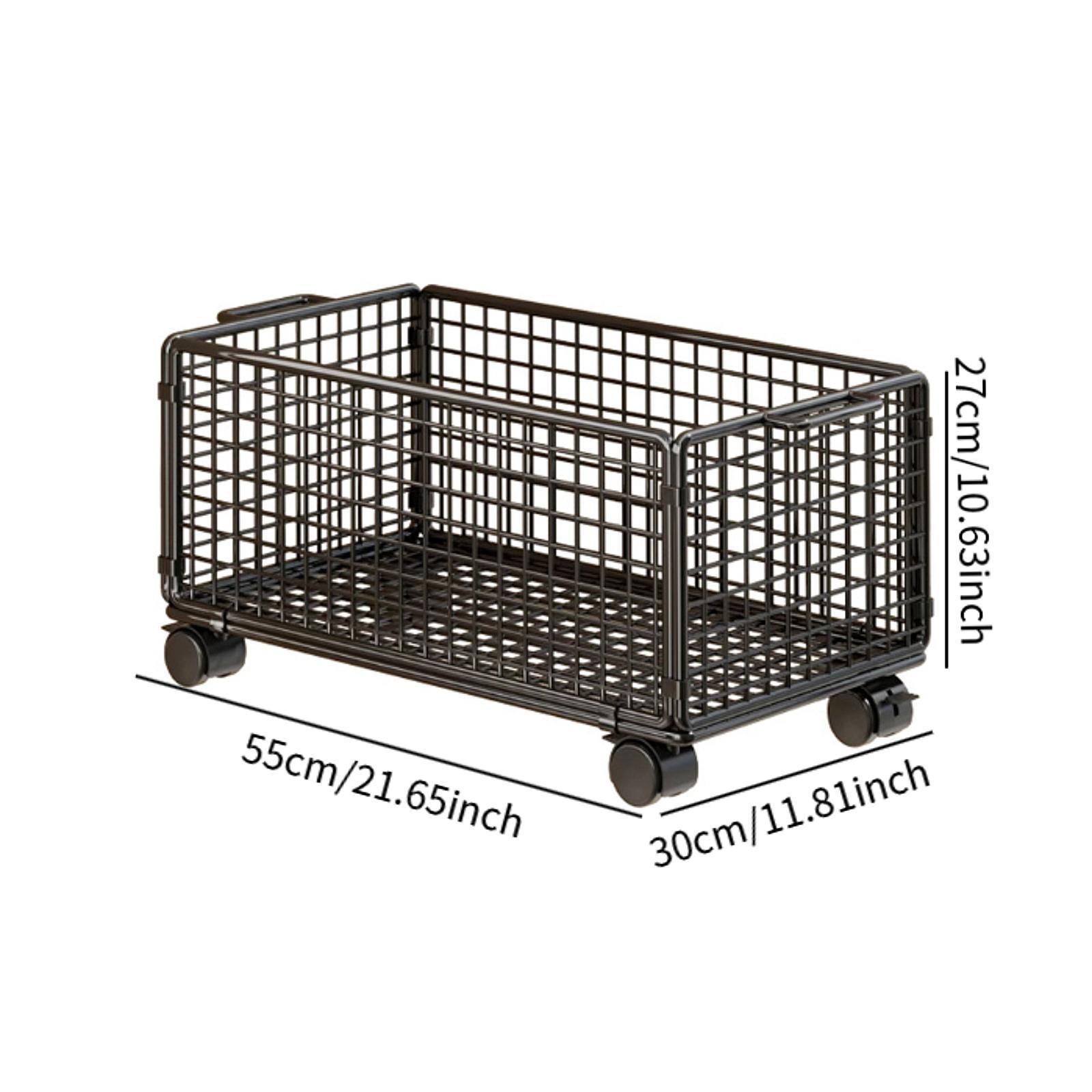 Under Desk Storage Cart Mesh R - Book Cart Rolling avaliação e preço