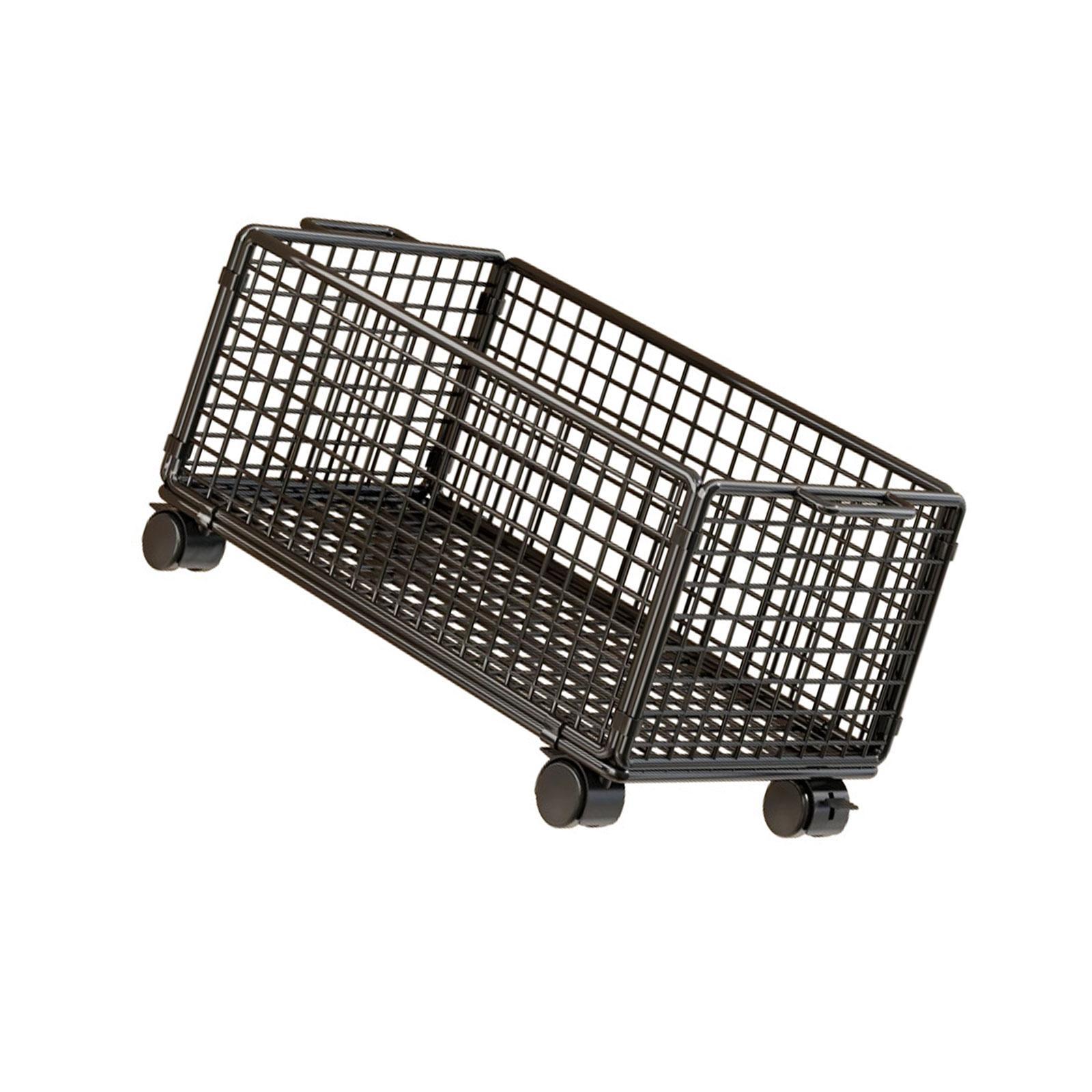 Under Desk Storage Cart Mesh R - Book Cart Rolling avaliação e preço
