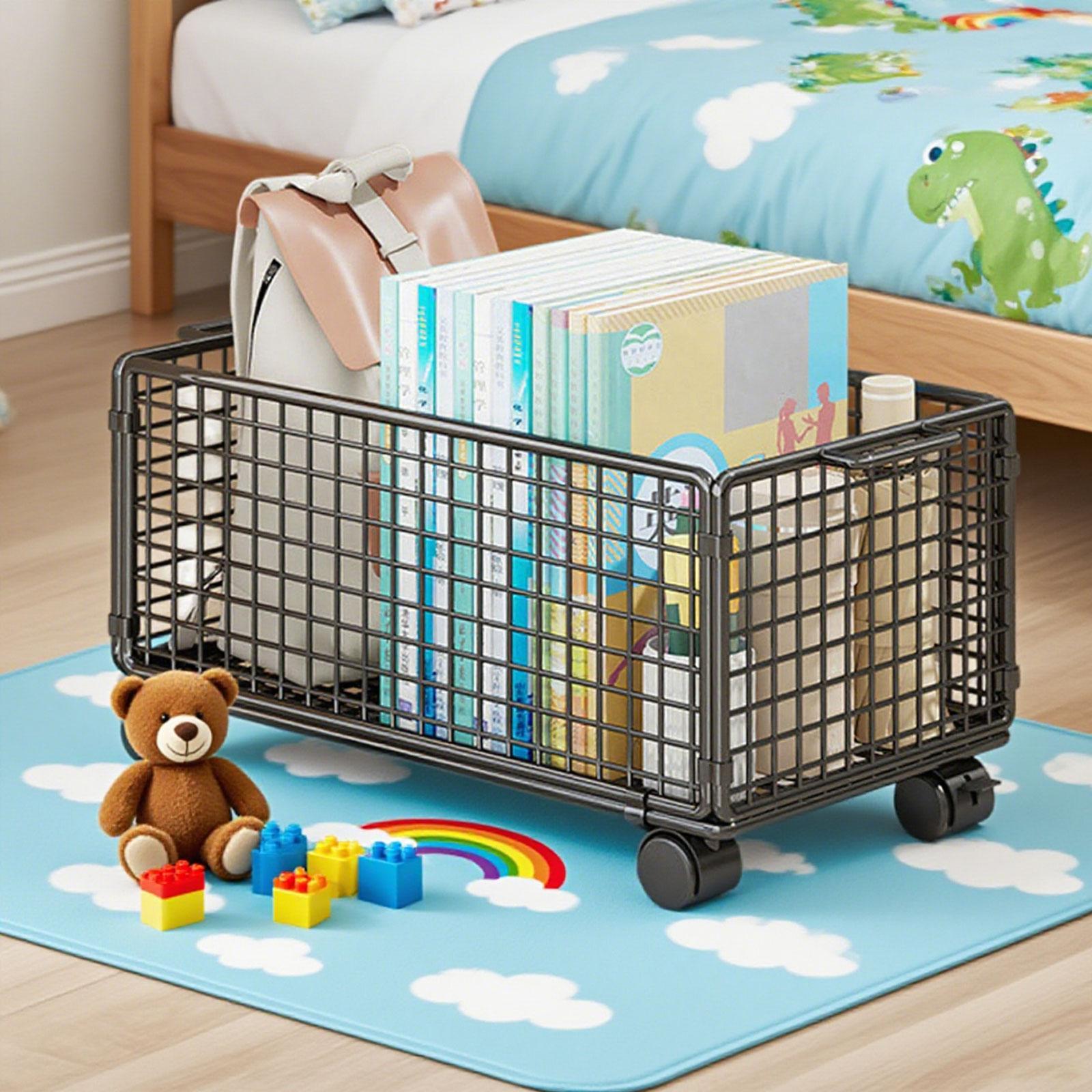 Under Desk Storage Cart Mesh R - Book Cart Rolling avaliação e preço