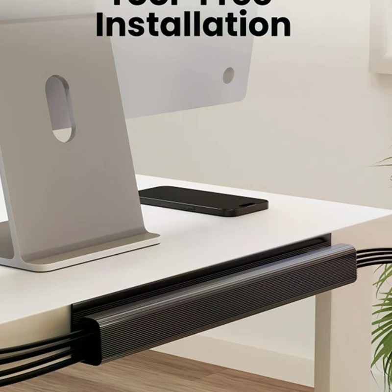 Channel Desk Cable Organizer C - Cable Tray Under Desk avaliação e preço