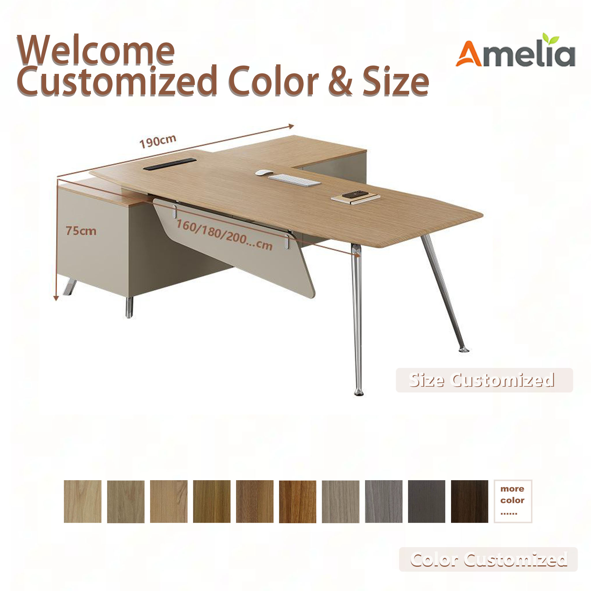 Modern Executive Office Desk S - Office Furniture Set avaliação e preço