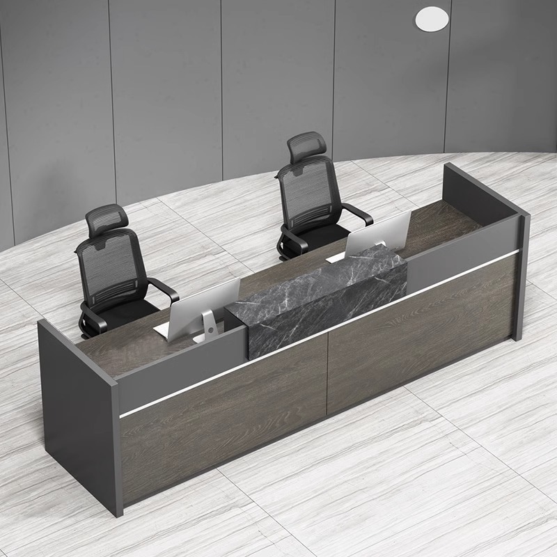 Office paint front desk recept - Reception Desk Counter avaliação e preço