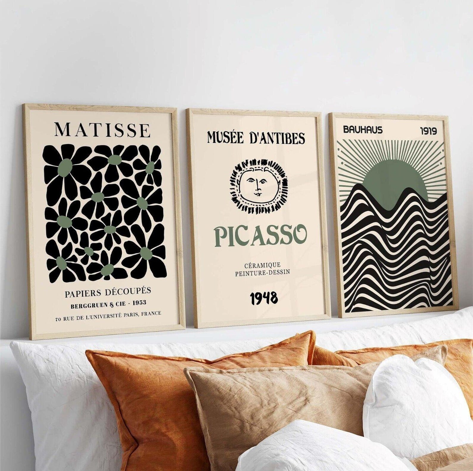 3pcs/set Retro Matisse Canvas  - Office Furniture Set avaliação e preço