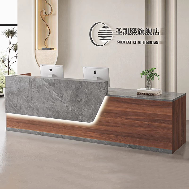 Beauty Home Reception Desk Lux - Office Furniture Logo avaliação e preço