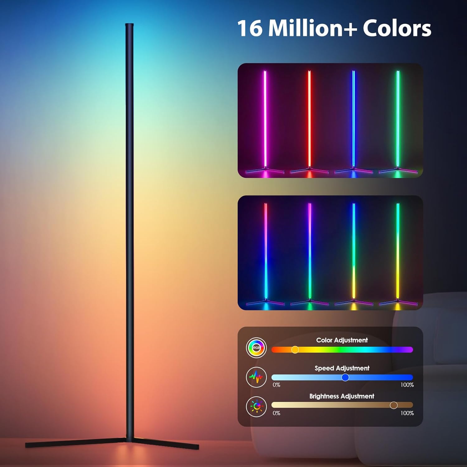 RGB Dream Color Floor Lamp wit - Floor Lamp Arched avaliação e preço