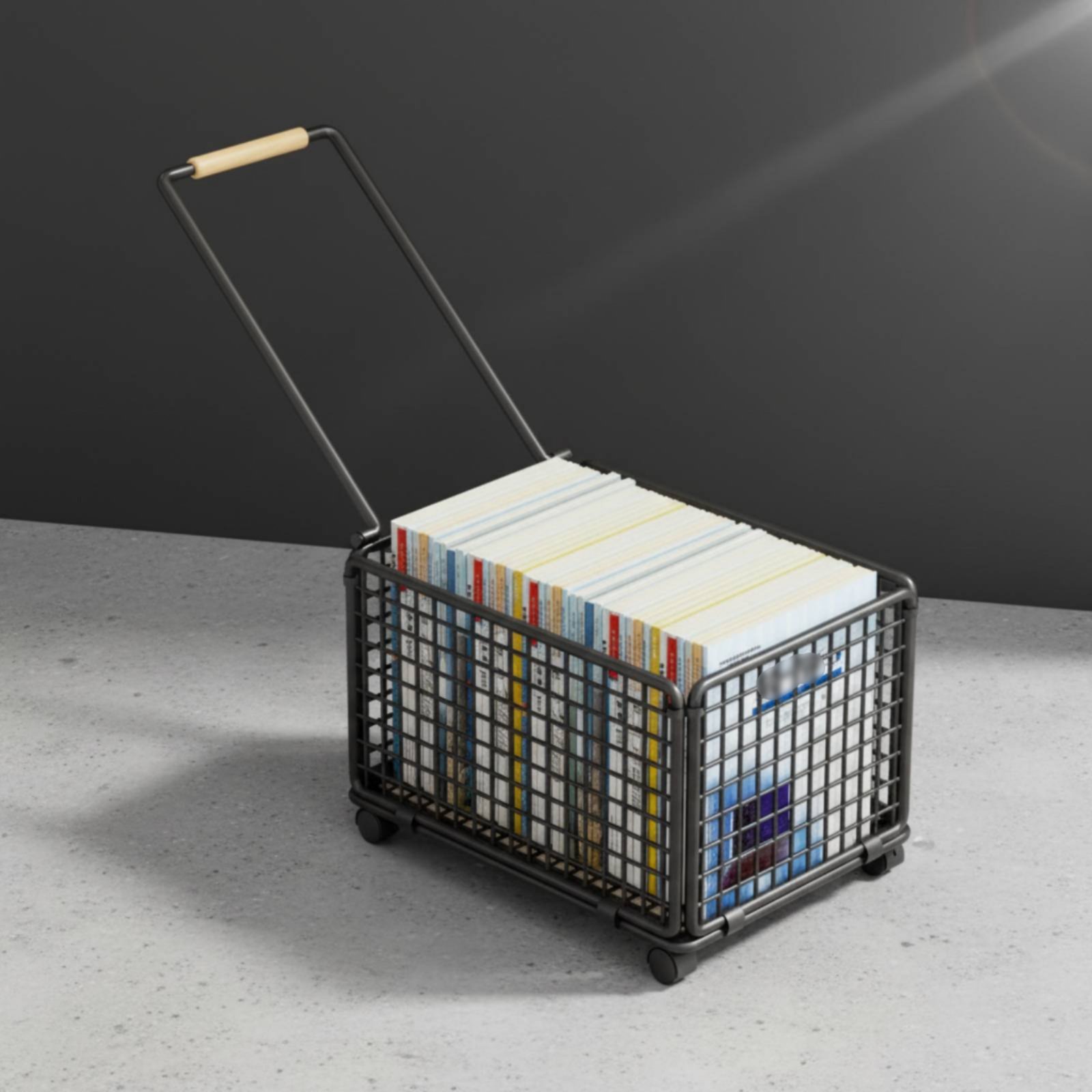 Deskside Storage Trolley With  - Book Cart Rolling avaliação e preço