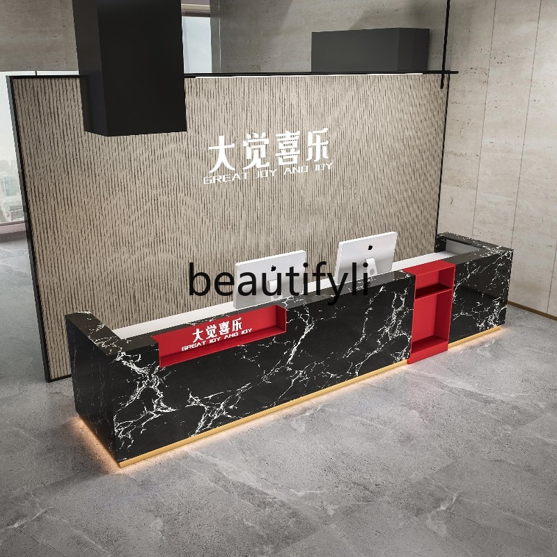 Marble Company Front Desk Rece - Reception Desk Counter avaliação e preço