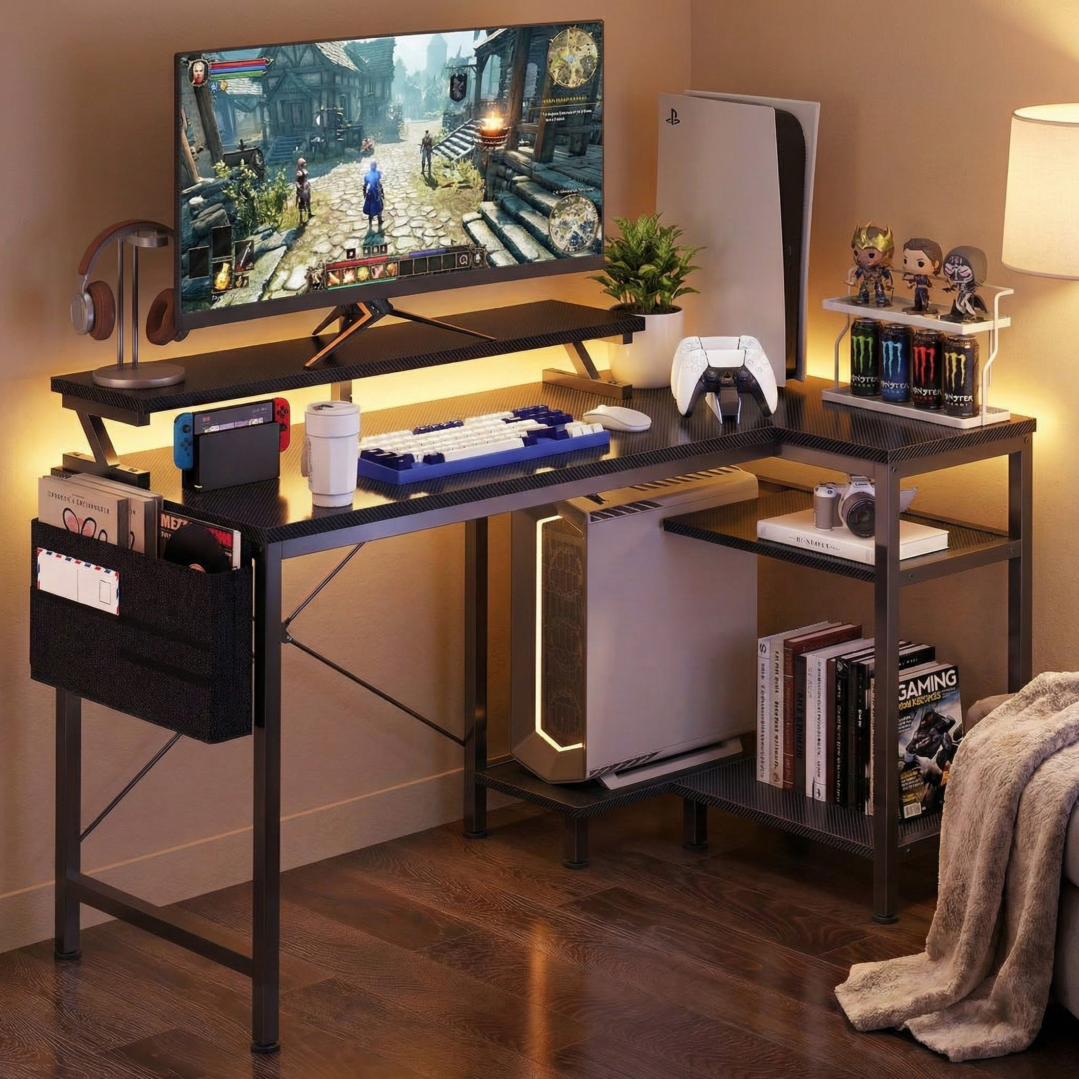 JHK 40IN to 48IN L Shaped with - Office Furniture For Small Spaces avaliação e preço