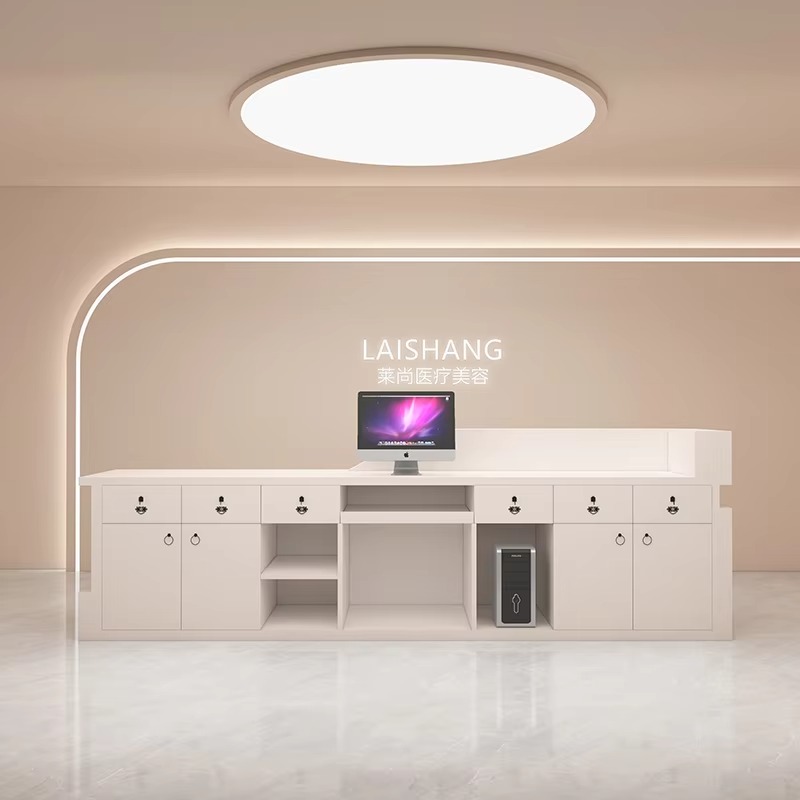 Large Hotels Counter Reception - Office Furniture Logo avaliação e preço