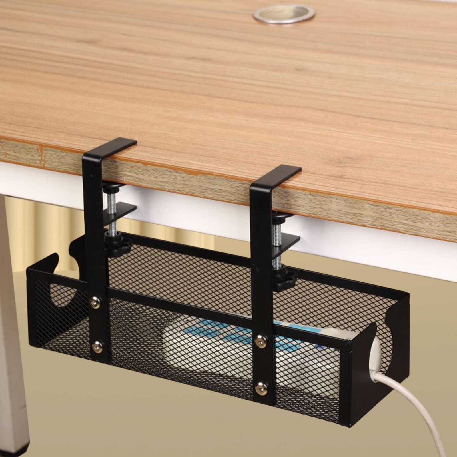 Wire Organizer Metal Under Des - Cable Tray Under Desk avaliação e preço