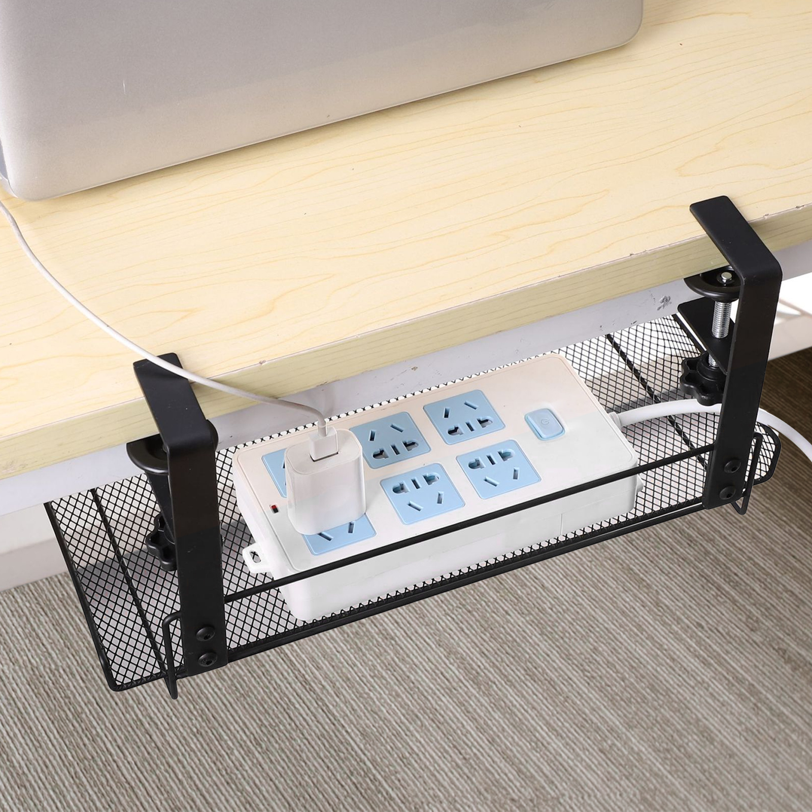 Wire Organizer Metal Under Des - Cable Tray Under Desk avaliação e preço