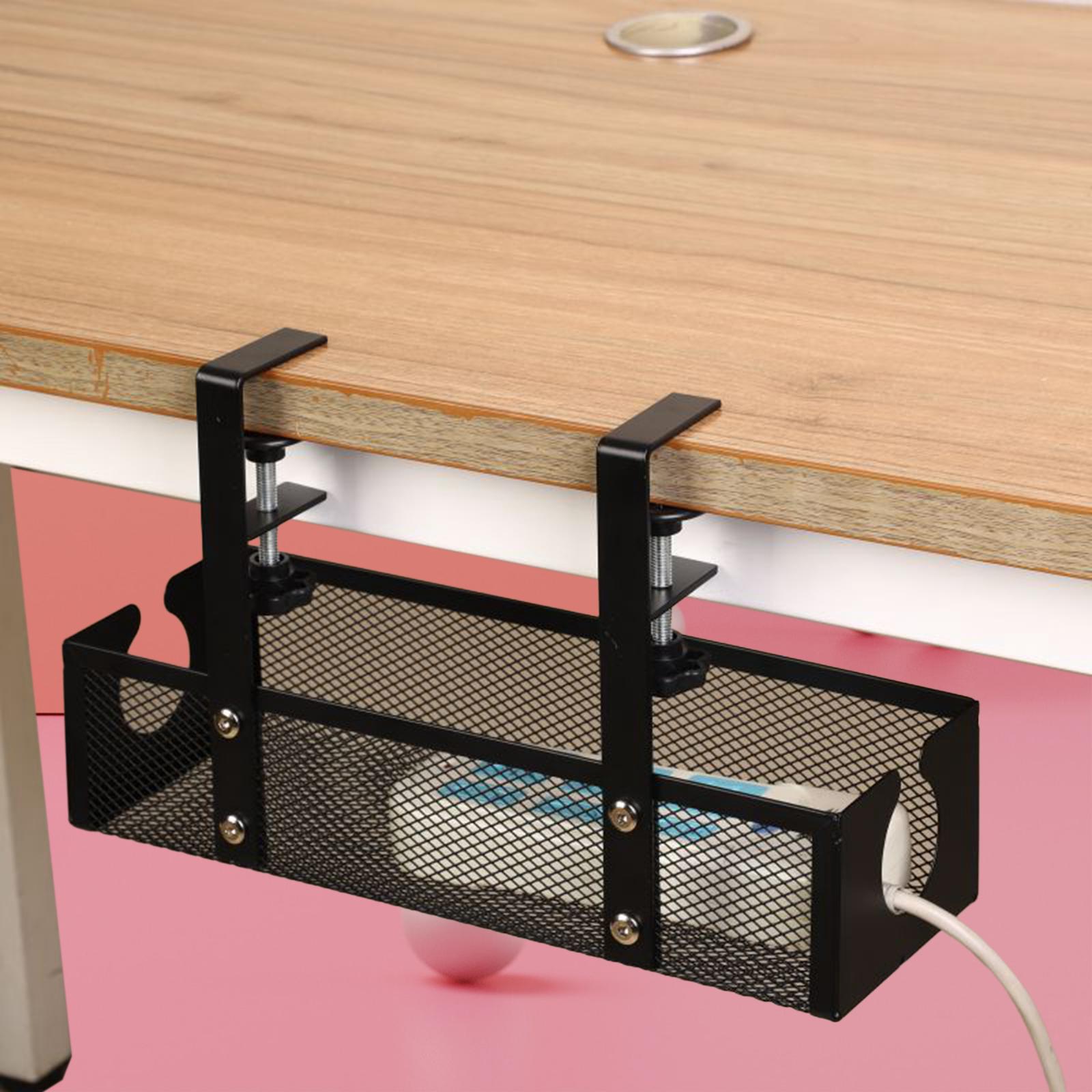Wire Organizer Metal Under Des - Cable Tray Under Desk avaliação e preço