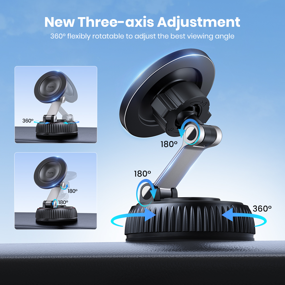 TOPK Magnetic Car Phone Mount  - Magazine File Holder avaliação e preço