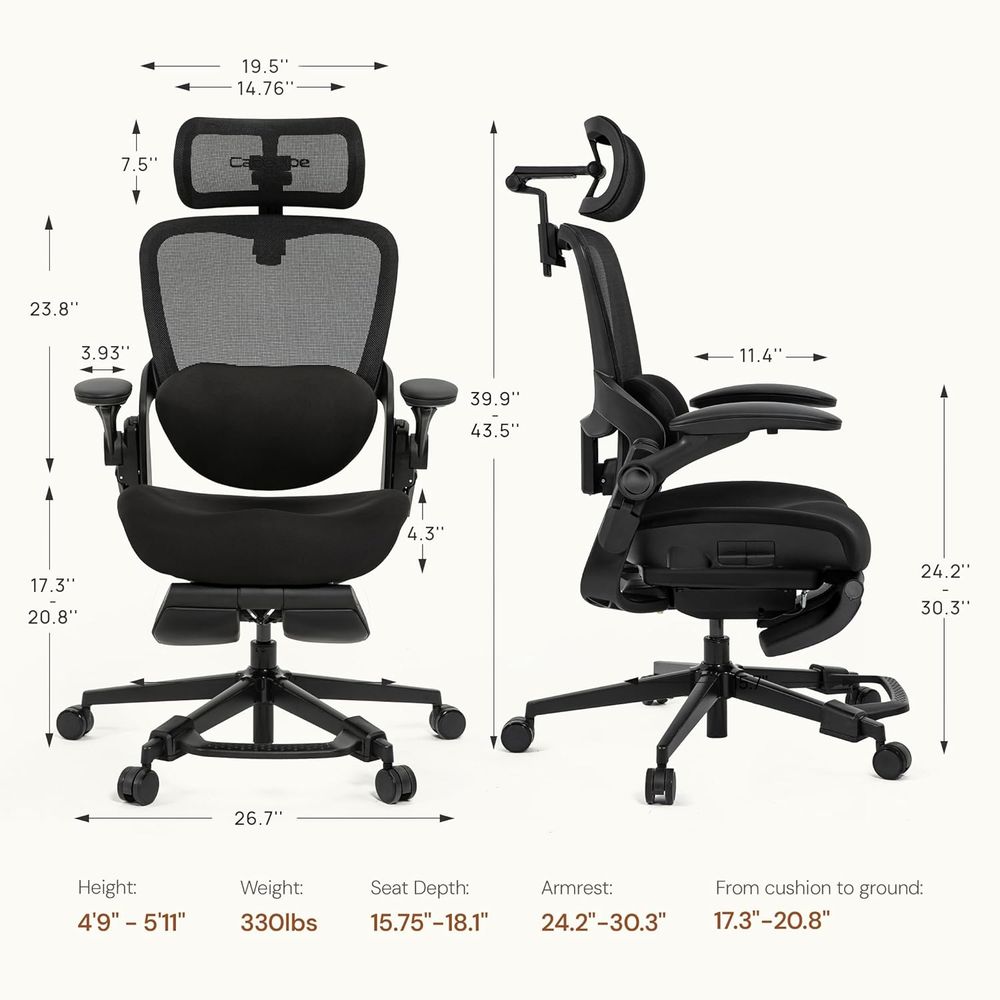 Petite Ergonomic Office Chair  - Office Furniture For Small Spaces avaliação e preço