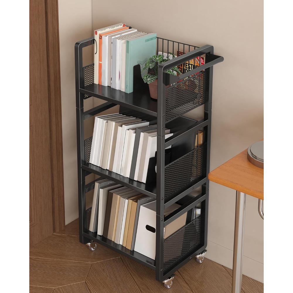 Heavy Duty Double-Sided Book C - Book Cart Rolling avaliação e preço