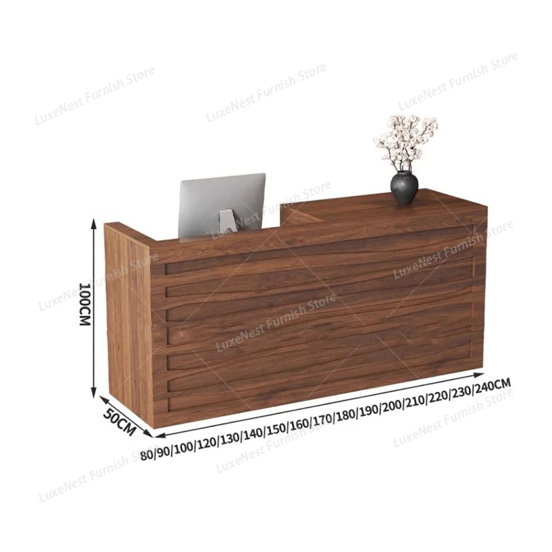 Office Beauty Reception Desk L - Office Furniture Logo avaliação e preço