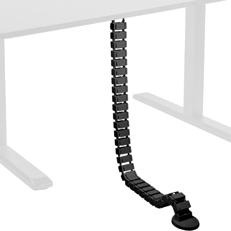 Wire Spine Cable Sleeve Under  - Cable Tray Under Desk avaliação e preço