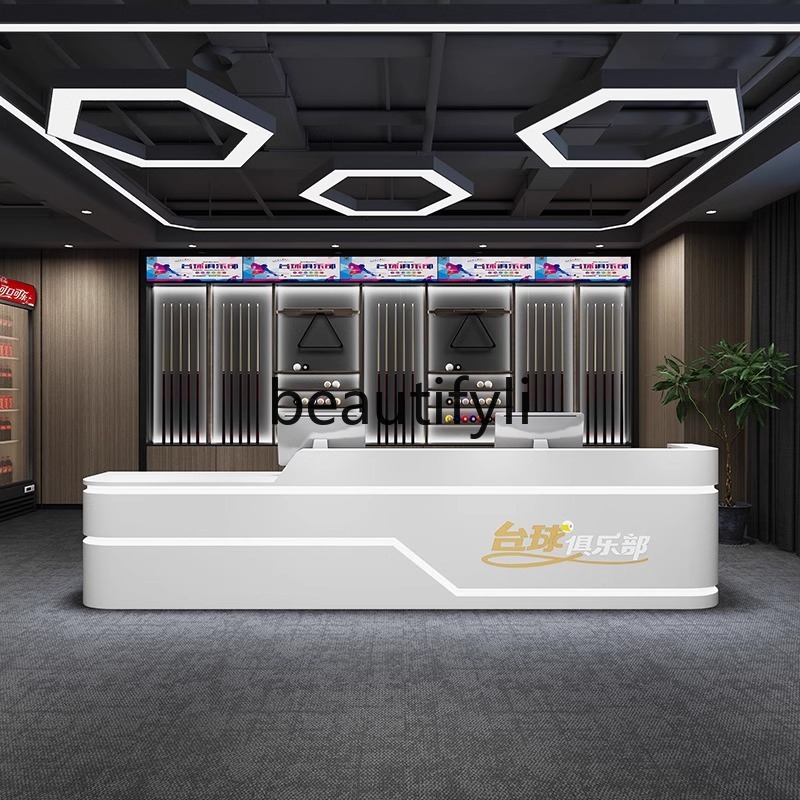 Billiard Room Painted Front De - Reception Desk Counter avaliação e preço