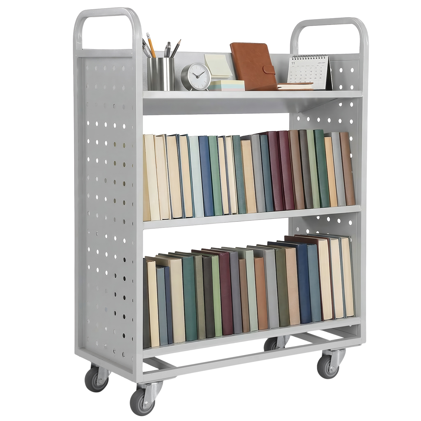 Archive Storage Cart Slanted S - Book Cart Rolling avaliação e preço