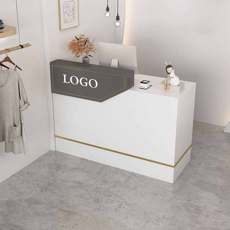 Modern Simple Small Checkout R - Reception Desk Counter avaliação e preço