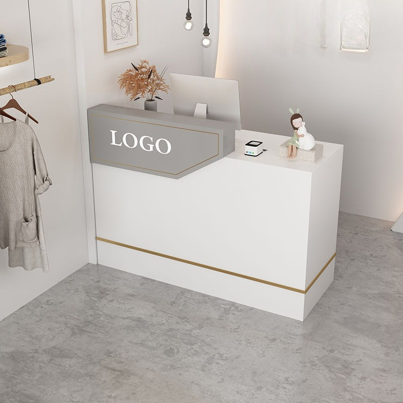 Modern Simple Small Checkout R - Reception Desk Counter avaliação e preço