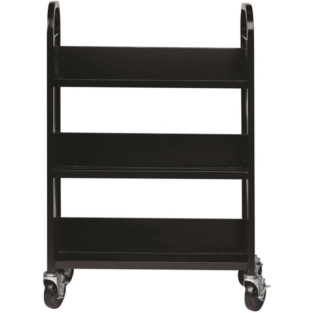 Rolling Single-Sided Sloped Sh - Book Cart Rolling avaliação e preço