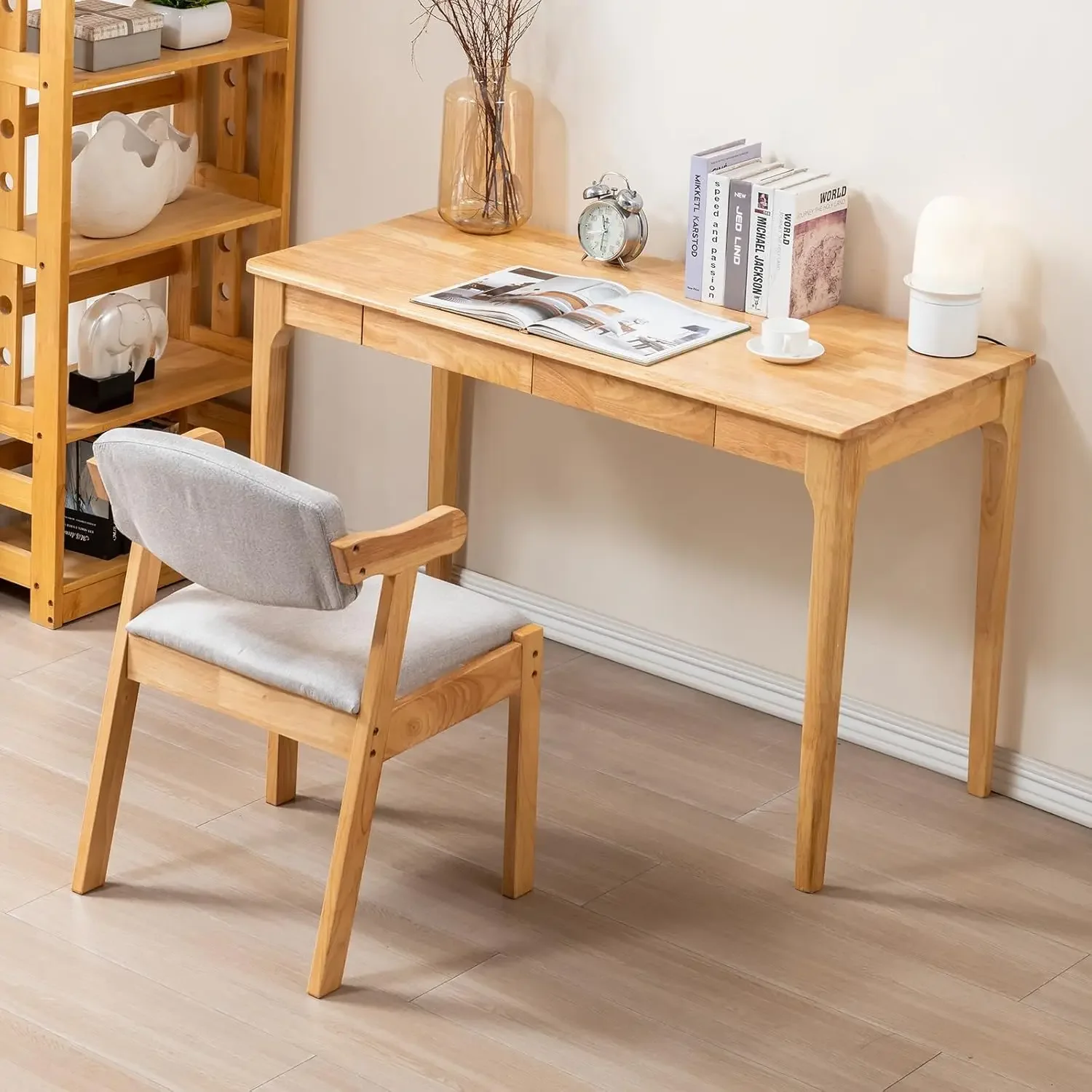 Solid Wood Desk, Gaming Study  - Office Furniture For Small Spaces avaliação e preço