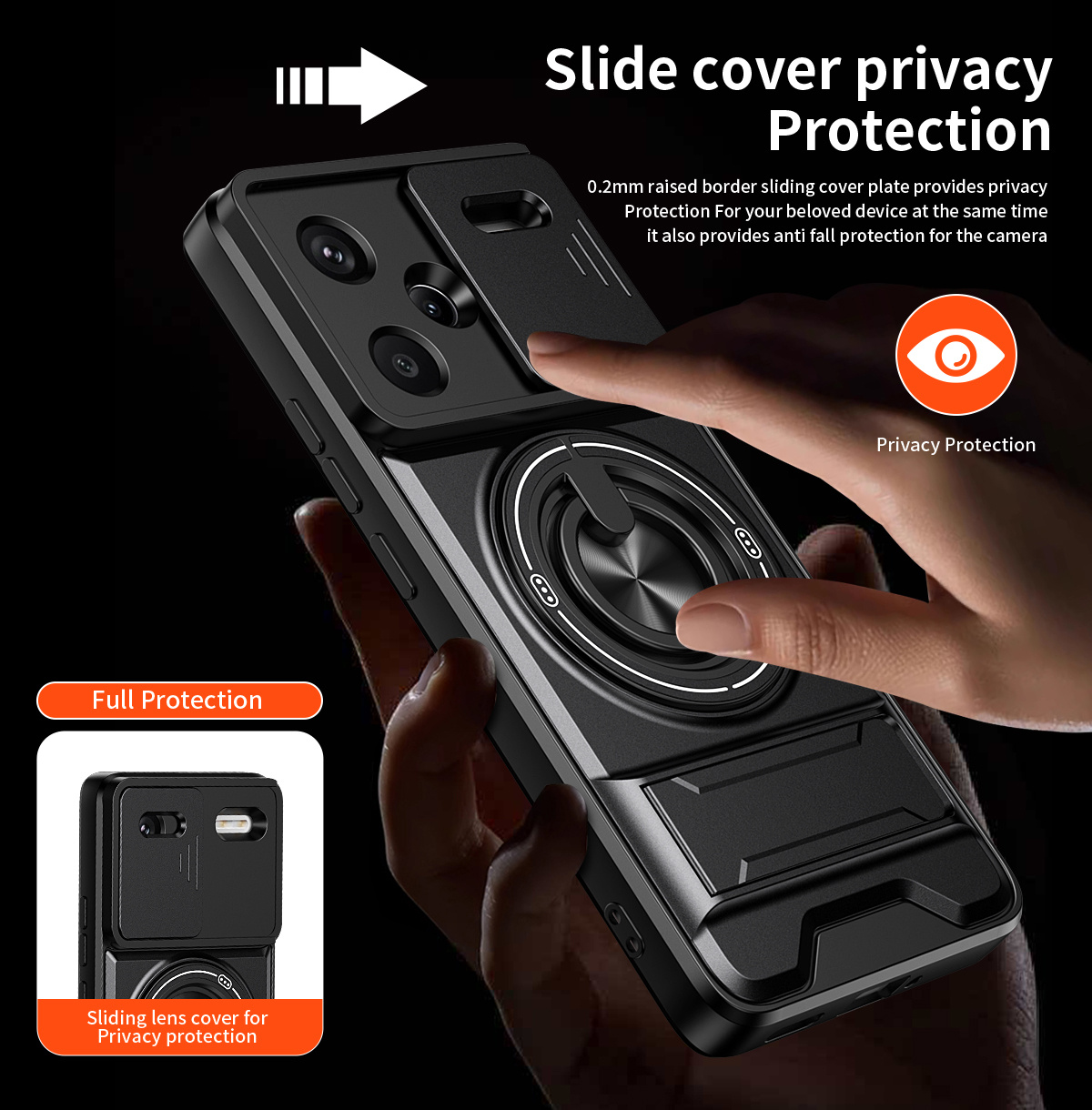 Lens Slide Camera Phone Case f - Magazine File Holder avaliação e preço