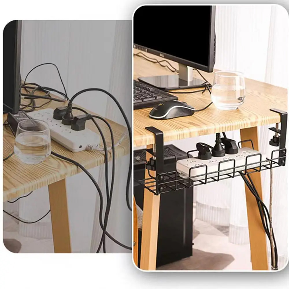 Cable Management Box Under Des - Cable Tray Under Desk avaliação e preço