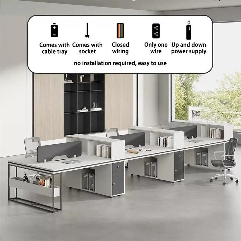 Office Staff Work Desk And Cha - Office Furniture Set avaliação e preço